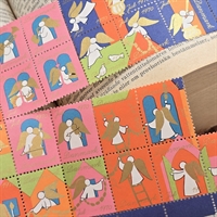 hvide-guld-engle-slot-dronning-Margrethe-1970-julemærker